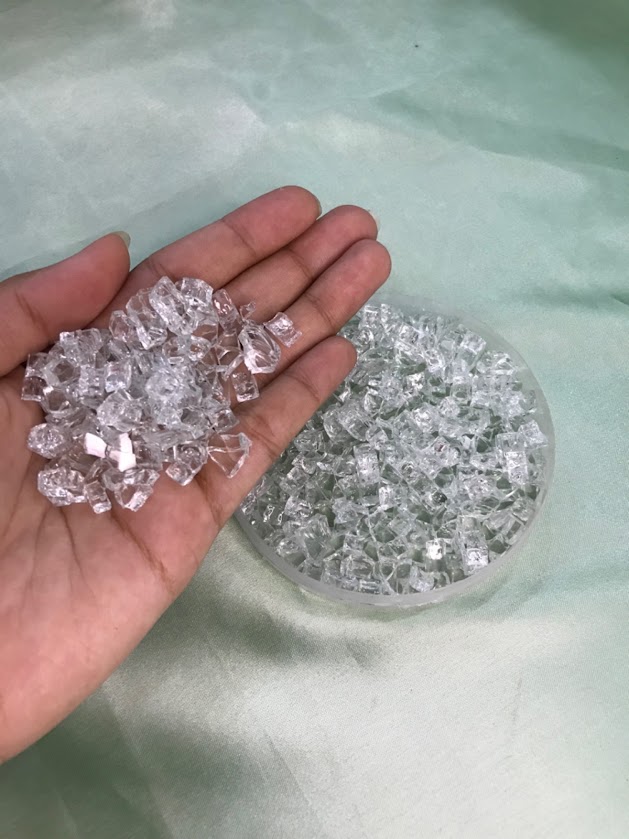 Transparent Fireglass Chunks – 2-5mm (500g / 1kg)