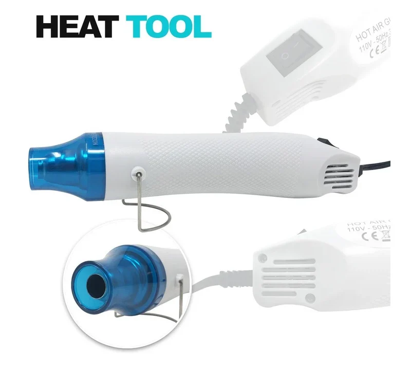 Mini heat tool 300W, premium heat gun for crafts, resin bubble remover tool, candle making heat tool, DIY craft heat gun, embossing heat gun, high quality craft heat tool