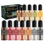 metallic alcohol inks, epoxy resin metallic colors, resin art inks, vibrant metallic resin inks, alcohol ink for resin, metallic pigments for resin, easy mix resin ink 10 ml