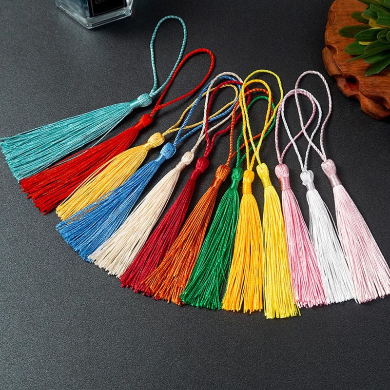 silk tassels for jewelry making, tassels for DIY crafts, bookmark tassels, resin craft tassels, silk tassels pack of 10, jewelry tassels random colors, DIY craft supplies