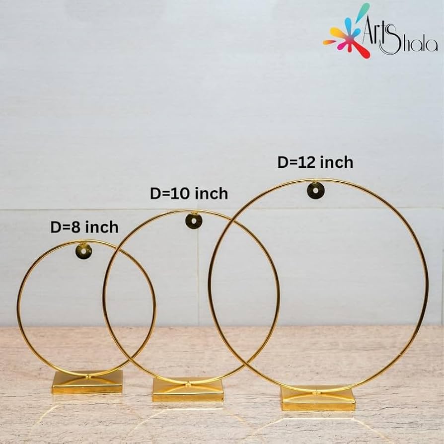 Iron Ring Stand Base For Resin Hangings \Decoration 8" 10" 12"