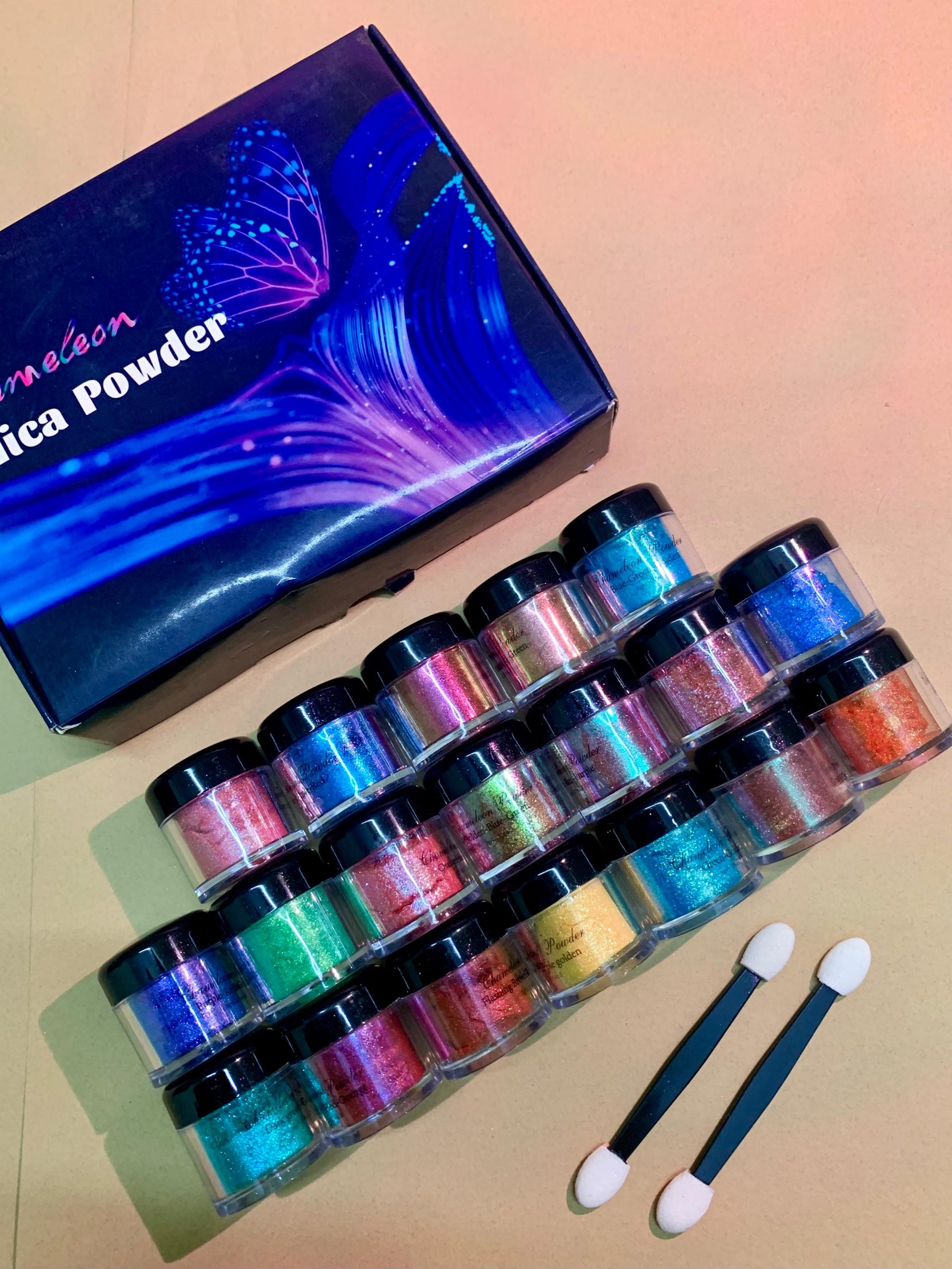 chameleon mica powder, color shift pigment powder, epoxy resin pigment, resin color shifting powder, mica powder for resin art, iridescent resin pigment, metallic pigment powder