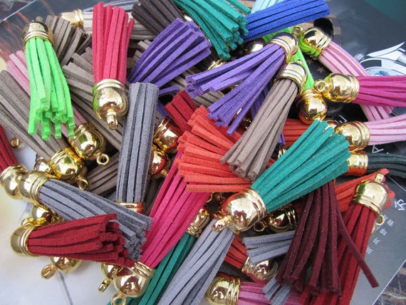 Leather Tassels for Keychain, Bag, Cellphone & DIY Décor – Set of 10 Pieces - Image 2