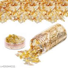 Foil Flakes for Resin β Metallic Leaf Gold & Silver (2 gm) - Image 3