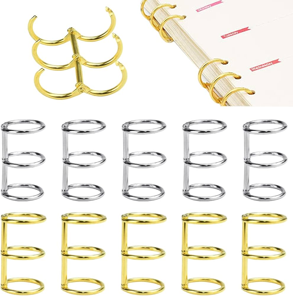 2 pcs 3Hole Metal Binder for Resin Books , Crafts , Files 20 mm