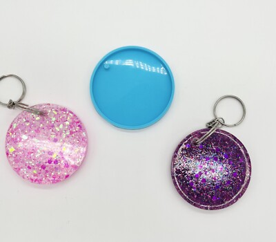 Silicone Keychain Mould Round 2 inch