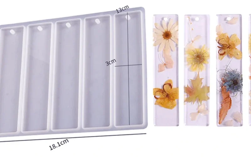 Premium 5 in 1 bookmark Silicone Mould