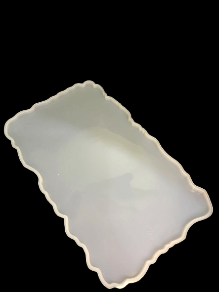 irregular rectangular resin mold, 14x8 resin mold, tray silicone mold, resin tray mold, irregular edge mold, epoxy resin mold, silicone mold for trays, home decor resin mold, DIY resin supplies