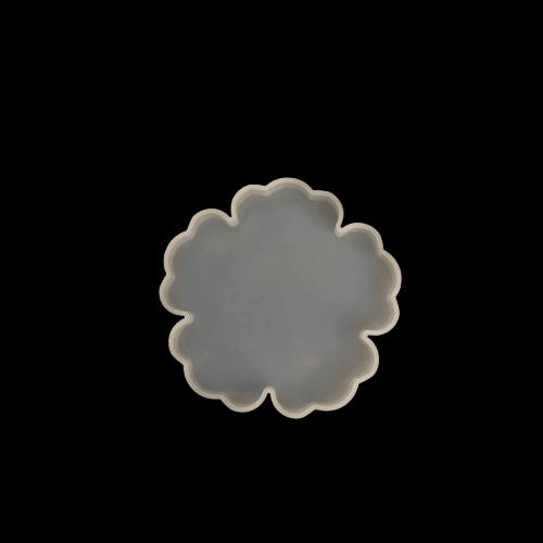 scalloped resin mold, round resin mold, silicone resin mold, coaster resin mold, tray mold, flower edge mold, resin coaster mold, DIY resin supplies, candle tray mold, epoxy mold, craft silicone mold, resin art tools, handmade decor mold