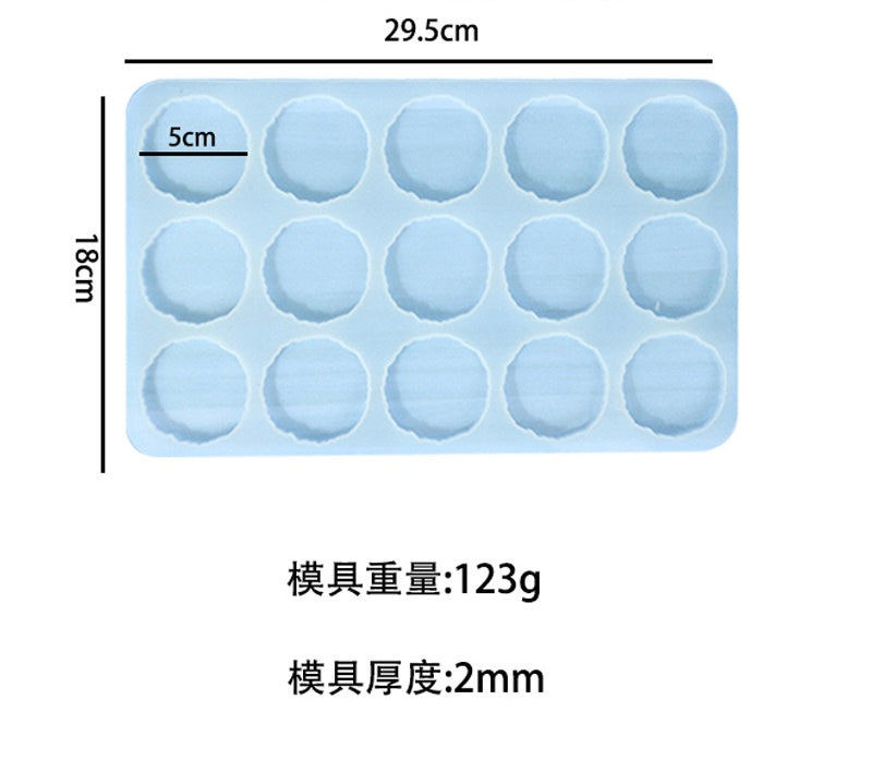 15 Cavity Keychain Silicone Mold