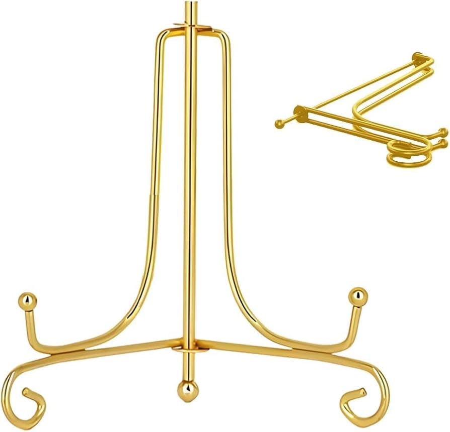 Metal Display Easel Stand for Plates, Frames & Artwork