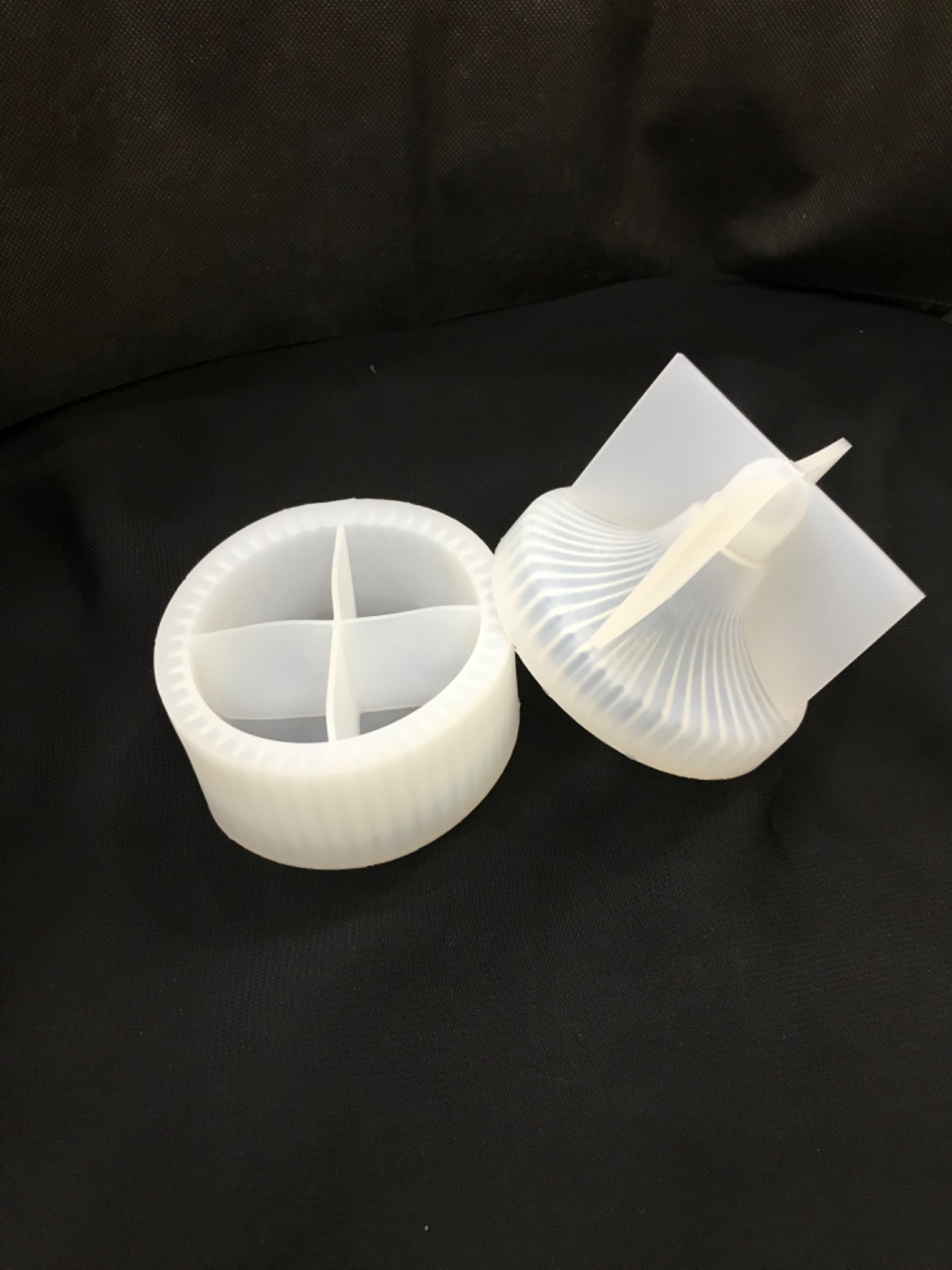 Silicone Jar Mould with Lids for Epoxy Resin Casting Resin Storage Box Mould Jewelry
