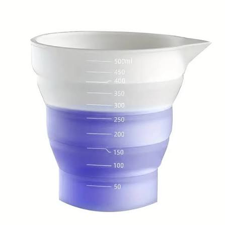 500ml Foldable Silicone Measuring Cup Multi-spec Portable Liquid Container Silicone Mixing Cup For DIY Epoxy Resin Jewelry