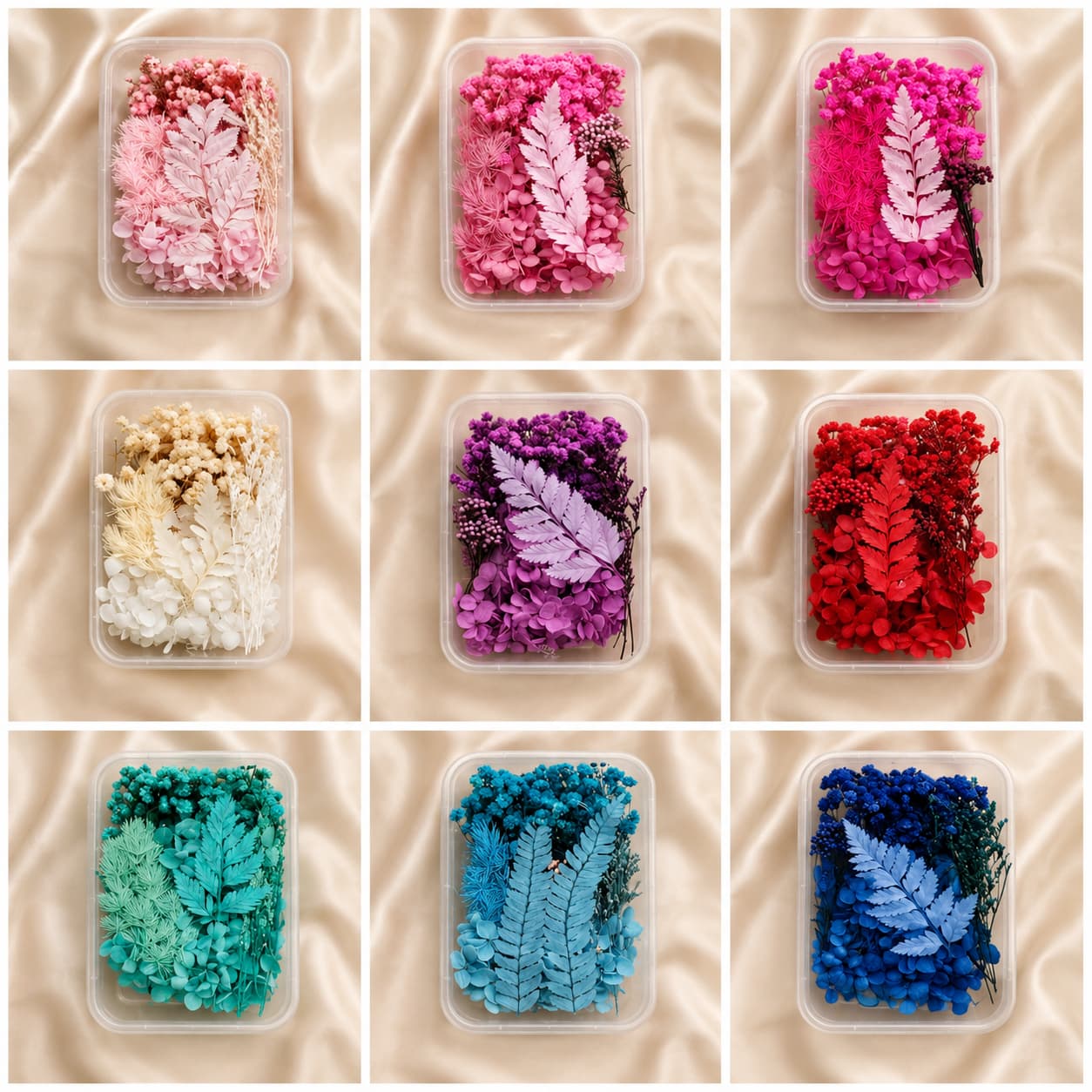 mixed dried flower box assorted flowers for resin dried flowers for resin art mixed flower craft supplies resin flower box dried floral embellishments natural flowers for crafts resin jewelry flower supplies botanical resin art supplies DIY dried flowers