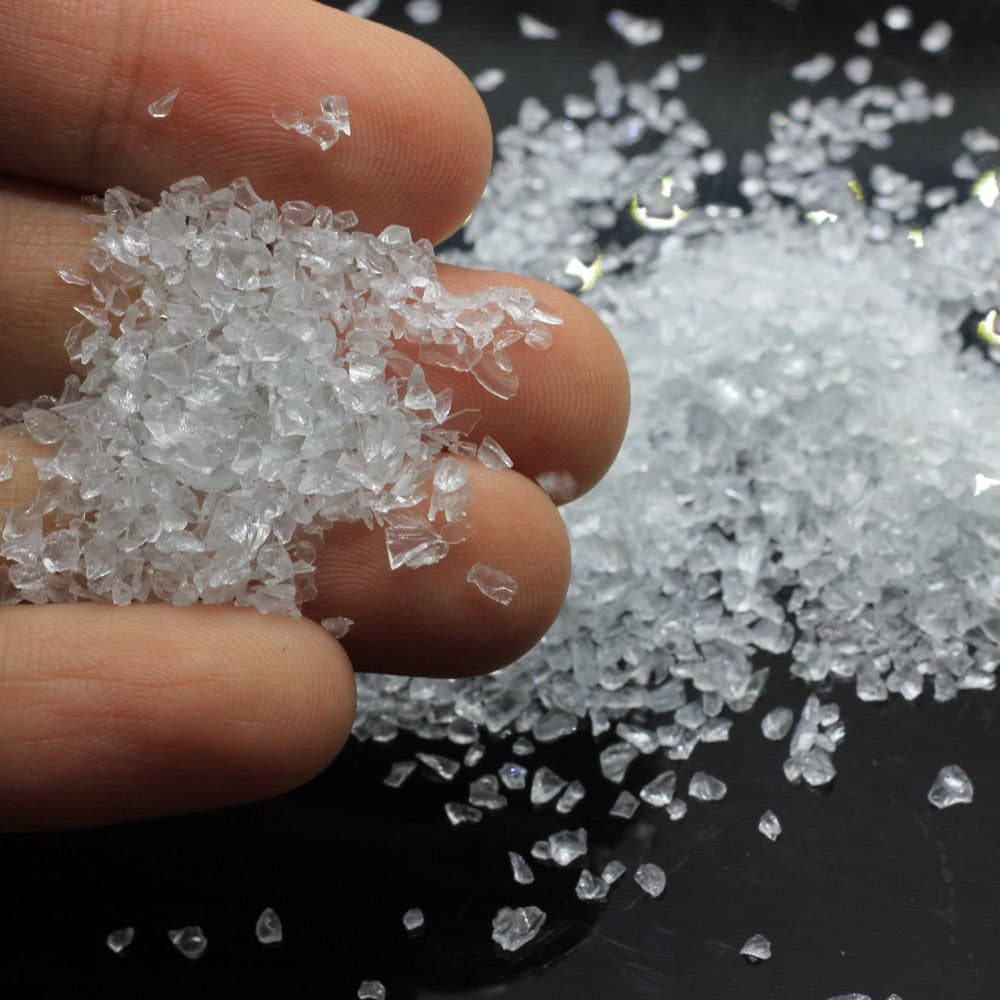 ultra tiny crushed glass crushed glass for resin decorative crushed glass glass granules for resin art epoxy resin glass resin craft embellishments crushed glass for jewelry resin art supplies DIY resin decorations decorative glass pieces