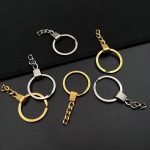 high quality metal keychain metal key ring DIY keychain resin keychain hardware keychain making supplies metal keychain accessory resin charm keychain handmade keychain supplies durable key ring DIY craft keychain