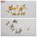 stainless steel stud bases stud earring bases resin earring findings blank earring bases DIY earring making resin jewelry supplies stainless steel earring findings epoxy resin earrings stud earrings DIY jewelry making supplies